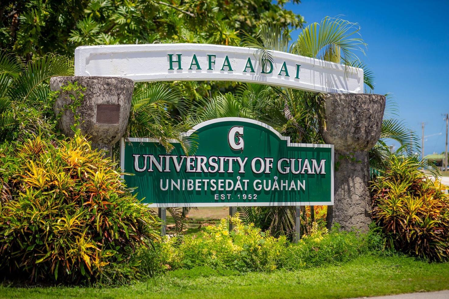 Picture of the front entrance to the University of Guam