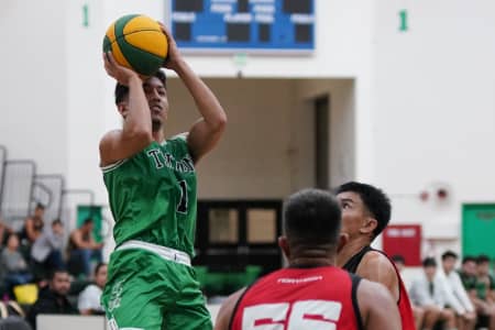 The Guam Nationals extended their undefeated streak in the Triton Men’s Basketball League with a commanding 117–101 win over Fairzesh, led by standout scorers Joe Blas and Mark Johnson. In the second game, Northern Construction clinched the #3 playoff seed with a 90–74 victory over the UOG Tritons, who fell to 0–6. As the regular season nears its conclusion, the Guam Nationals and KFC Bombers—both undefeated at 6–0—are set to face off for the regular season championship and top playoff seed on November 12 at the UOG Calvo Field House. All games stream live on the UOG Athletics Facebook page.