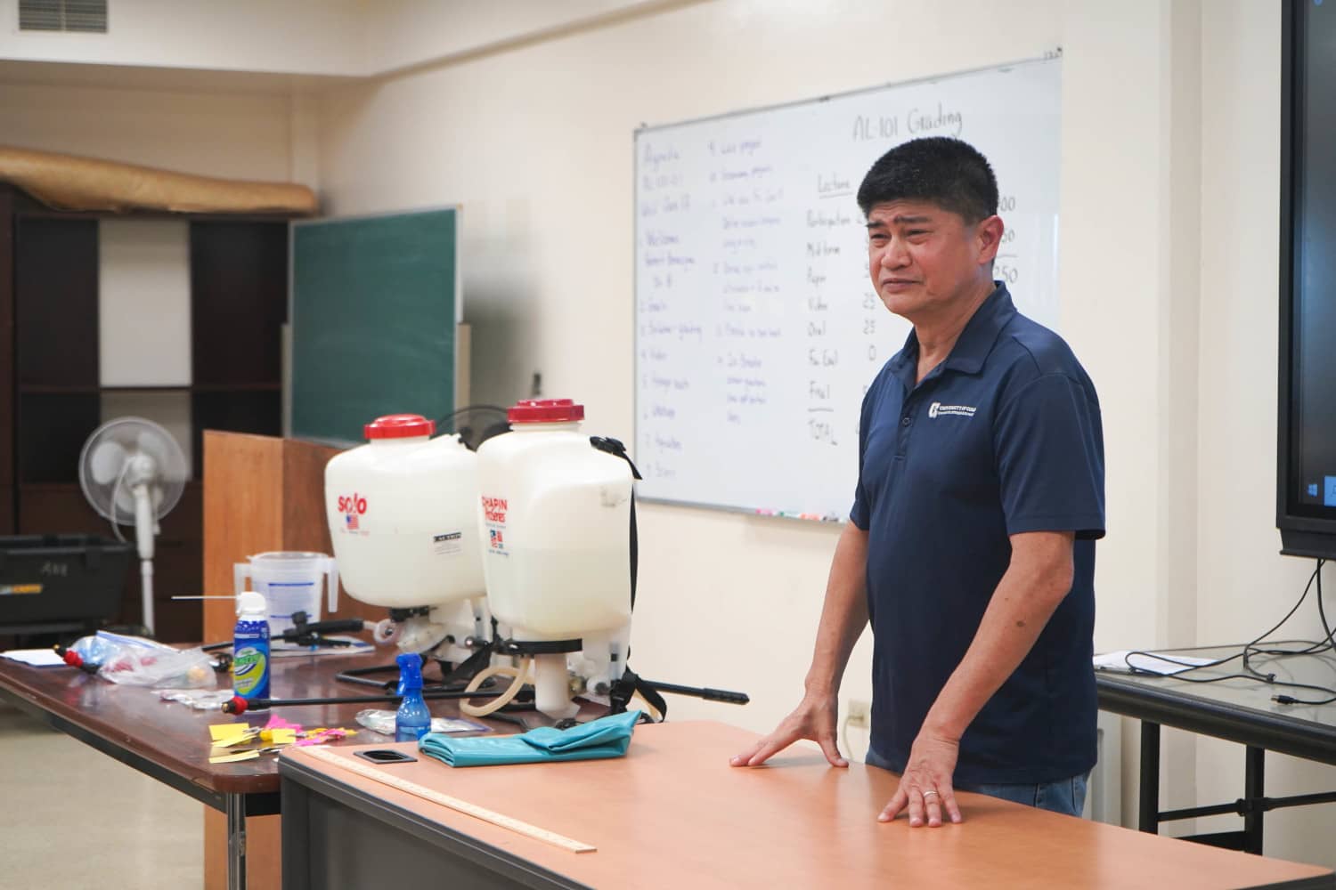Jesse Bamba, an extension agent with the University of Guam Land Grant