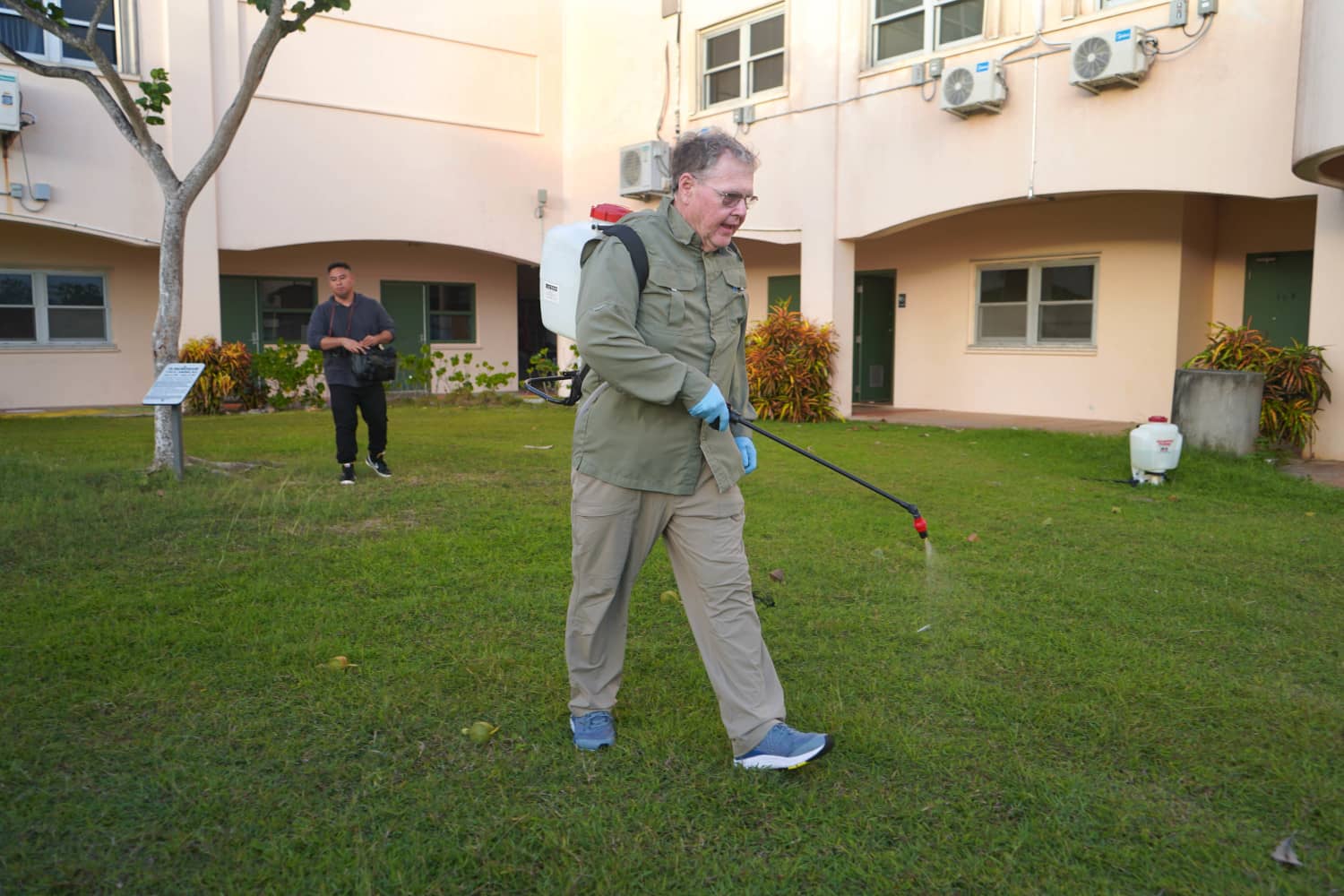 George Hamilton, a pest management extension specialist Rutgers University