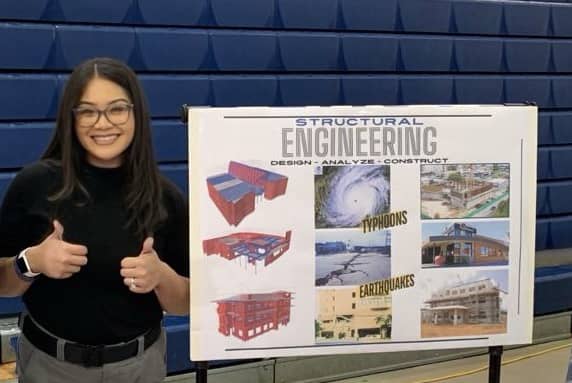Kayleena Blas Diaz showcases structural engineering