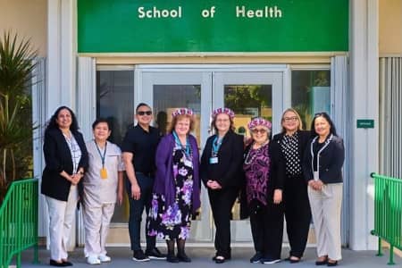 Administrators and nursing faculty join representatives from the Accreditation Commission