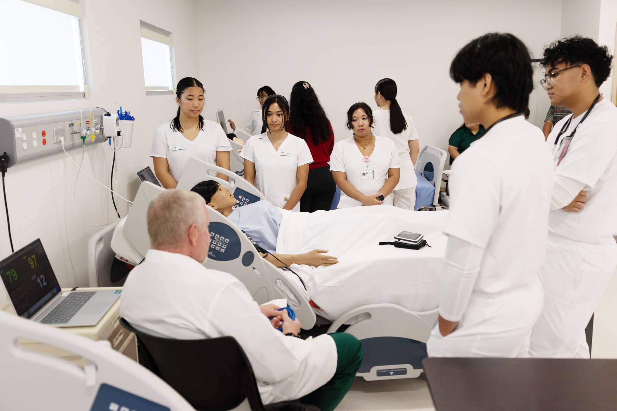 University of Guam nursing students participate in hands-on clinical training
