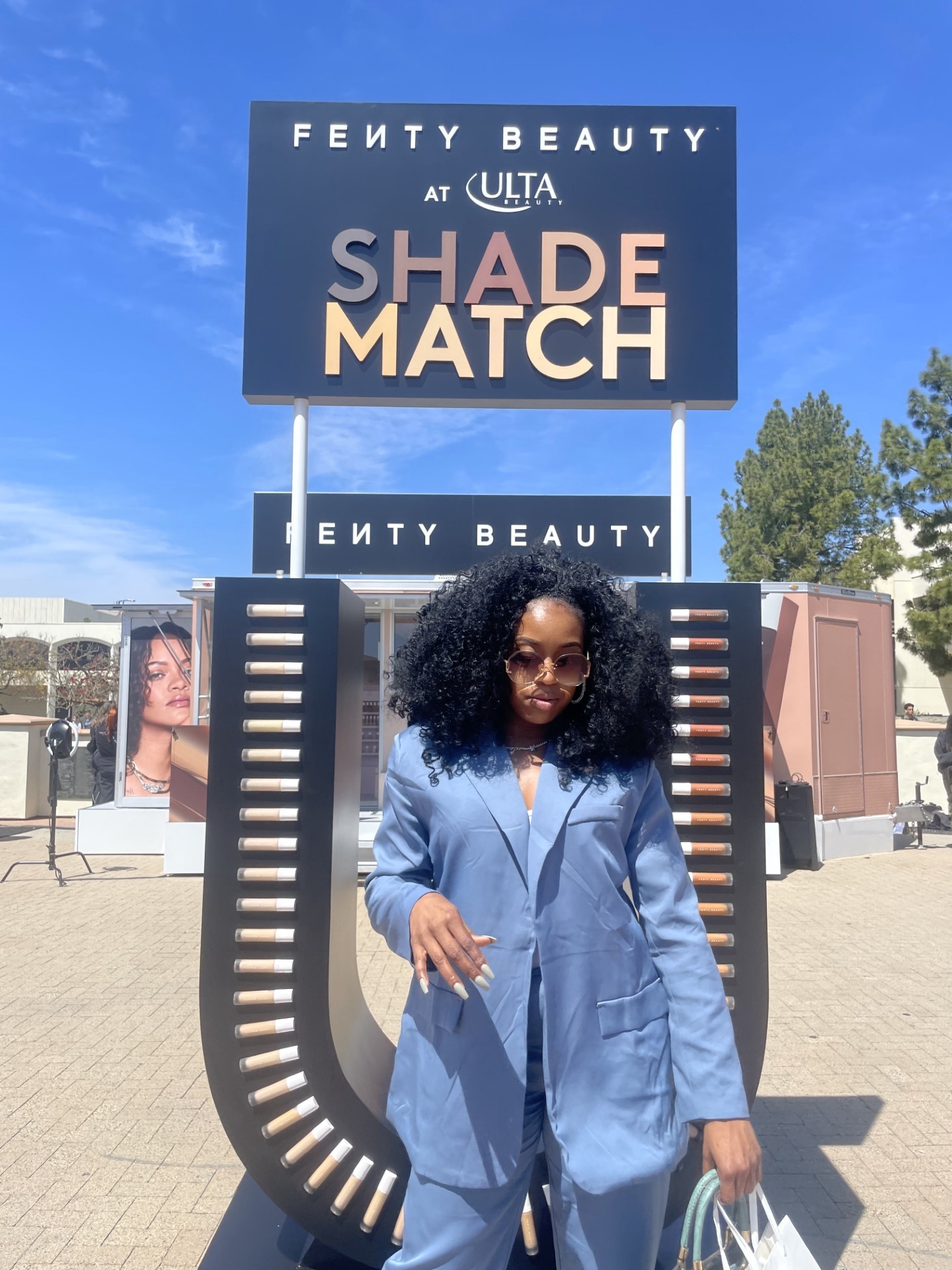 Brionna June at a Fenty Beauty event