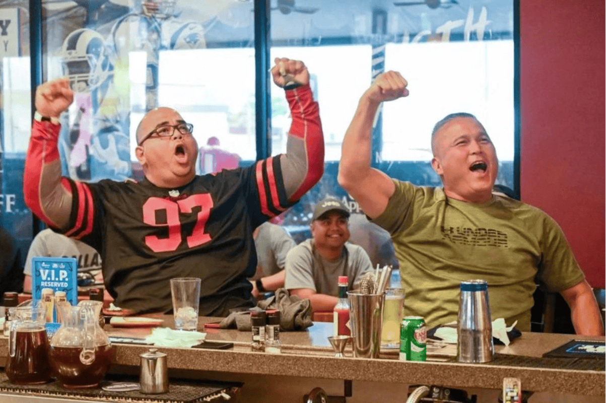 Ronald cheering