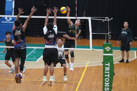 ButterHouse and Local Strains advance to the Triton Men’s Volleyball League championship after hard-fought semifinal victories at UOG.