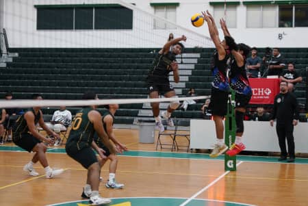 Mens volleyball game