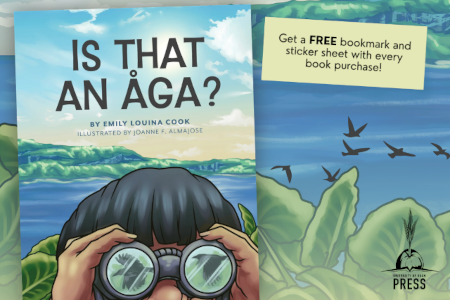University of Guam Press (UOG Press) will launch its first children’s board book, Is That an Åga?, written by Emily Louina Cook and illustrated by Joanne F. Almajose on Saturday, October 17, from 10:00 a.m. to 12:00 p.m. at the Guam National Wildlife Refuge Nature Center in Litekyan (Ritidian).