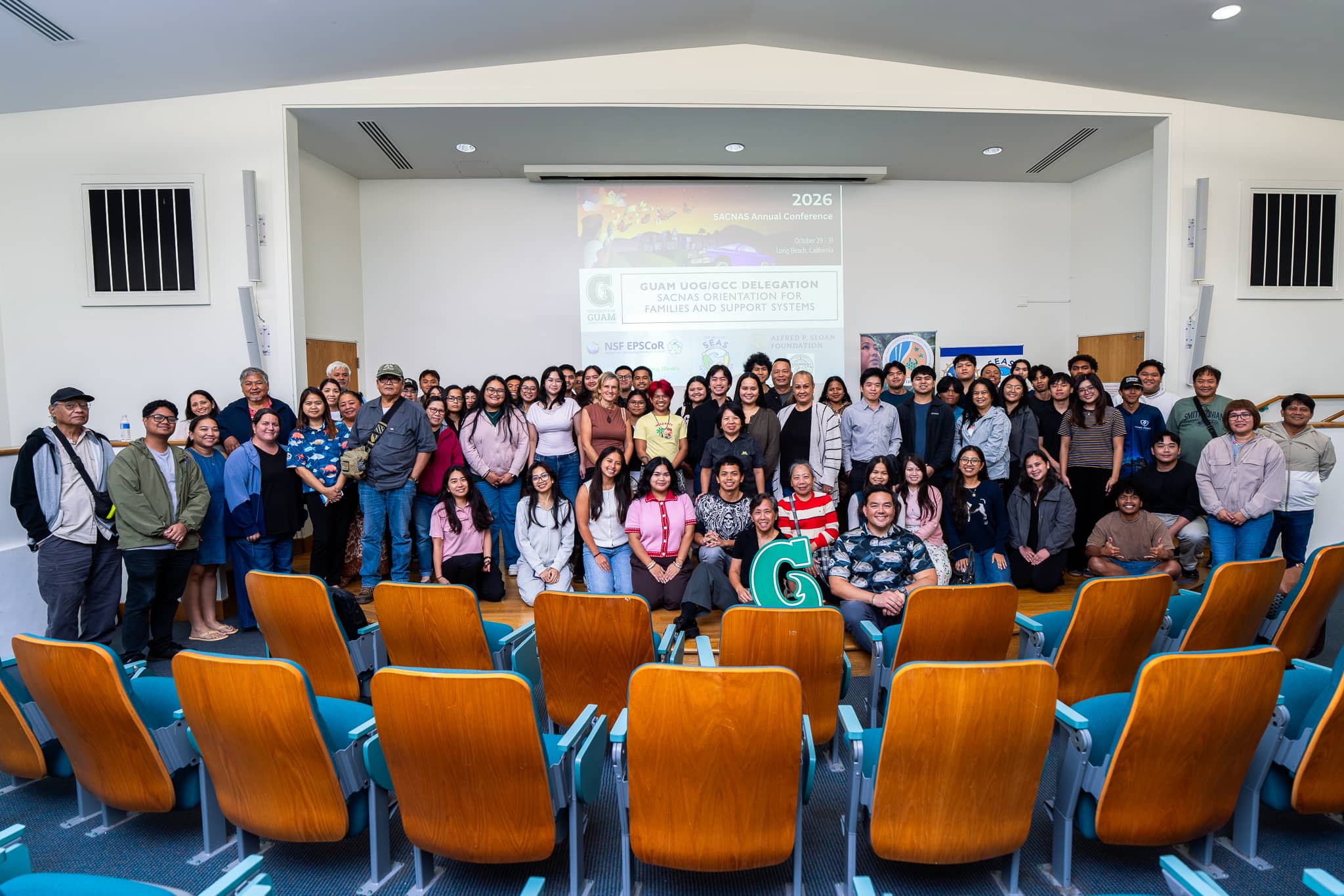 UOG SACNAS family poses for a photo