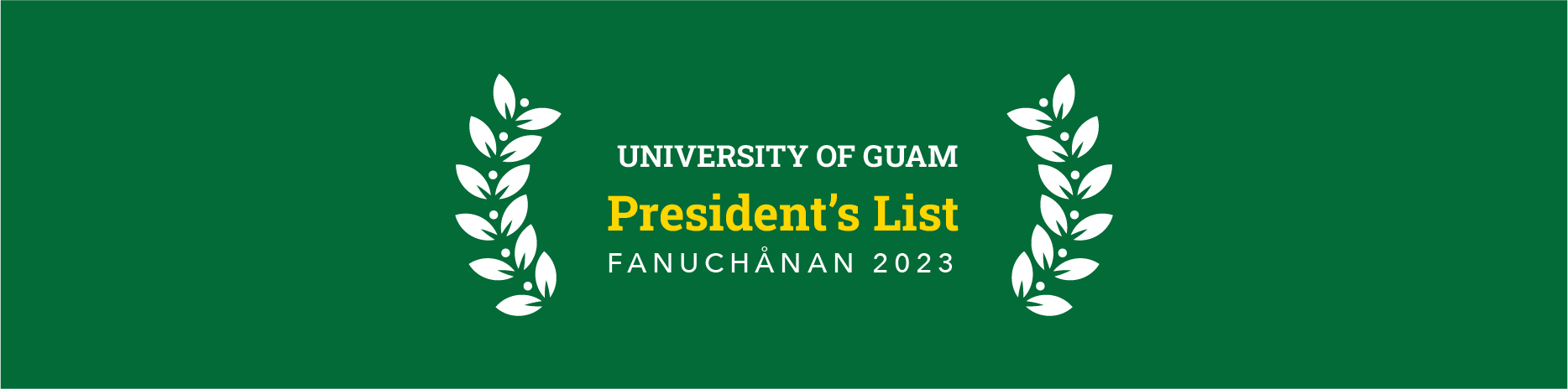 President's list banner