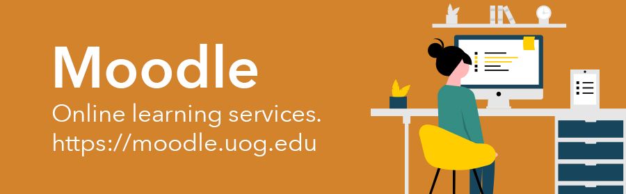 Graphic: UOG's online platform is Moodle