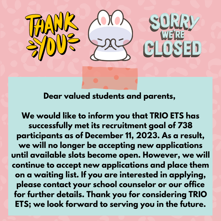 trio application announcement