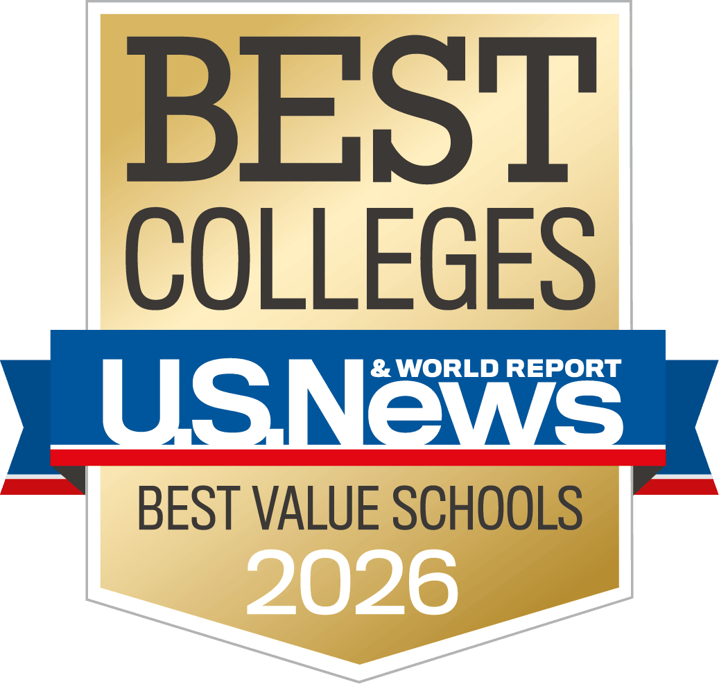 US News and World Report's Best Colleges Best Value Schools 2026 badge
