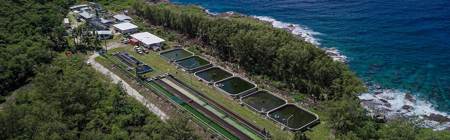 Aerial view of the Fadian Hatchery